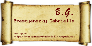 Brestyenszky Gabriella névjegykártya