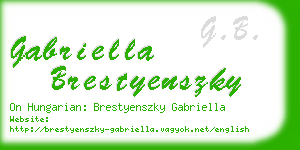 gabriella brestyenszky business card